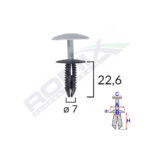 CLIPS FIXARE PENTRU FORD - NEGRU SET 10 BUC - imagine 2