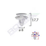 CLIPS TAPITERIE PENTRU FIAT/LANCIA/ALFA ROMEO/RENAULT - ALB SET 25 BUC - imagine 2