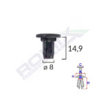 CLIPS TAPITERIE PENTRU RENAULT LAGUNA/SCENIC II SET 10 BUC - imagine 2