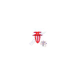 CLIPS TAPITERIE PENTRU OPEL - ROSU SET 10 BUC - imagine 2