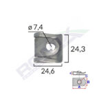 CLIPS CAPAC MOTOR PENTRU AUDI/VW/SKODA - METALIC SET 5 BUC - imagine 2
