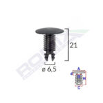 CLIPS TAPITERIE PENTRU CITROEN/ALFA ROMEO/PEUGEOT - NEGRU SET 10 BUC