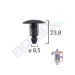 CLIPS TAPITERIE PENTRU CITROEN/FIAT/PEUGEOT - NEGRU SET 10 BUC