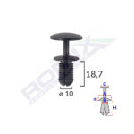 CLIPS FIXARE PENTRU FORD - 10X18.7MM - NEGRU SET 10 BUC