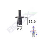 CLIPS FIXARE PENTRU ALFA ROMEO/FIAT MERCEDES OPEL - NEGRU SET 25 BUC