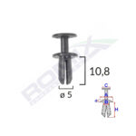 CLIPS FIXARE PENTRU GRUP VAG 5X10.8MM NEGRU - SET 10 BUC - imagine 2
