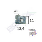 CLIPS METALIC TAPITERIE UNIVERSAL SET 25 BUC - imagine 2