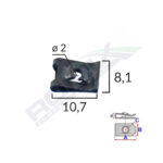 CLIPS FIXARE UNIVERSAL - NEGRU SET 25 BUC - imagine 2