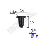 CLEMA FIXARE PRAG PENTRU VW SET 10 BUC - imagine 2
