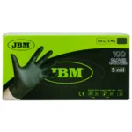 MANUSI NEGRE DE UNICA FOLOSINTA. DE NITRIL MARIME M- SET 100BUC JBM - imagine 6