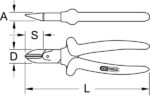 SLIMPOWER CLESTE DE TAIAT CU VARF DIAGONAL. 180MM - imagine 6