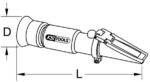 REFRACTOMETRU - APARAT OPTIC PENTRU VERIFICAREA LICHIDULUI BATERIEI. ANTIGELULUI SI ADBLUE - imagine 2