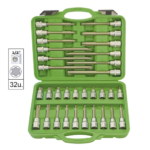 TRUSA CAPETE TUBULARE TORX PENTRU SURUBURI CU 32 PIESE JBM