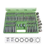 TRUSA SPECIALA CAPETE SURUBELNITA 74 PIESE PENTRU SURUBURI RIBE 12 FETE TORX HEXAGONAL JBM