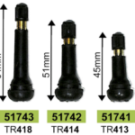 VALVE PENTRU ANVELOPE TR413 45 MM SET 100 BUC JBM