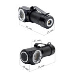 LANTERNA FRONTALA PNI ADVENTURE F75, LED 6W, 600 LM, CU ACUMULATOR SI INCARCATOR MAGNETIC, SUPORT PENTRU CAP - imagine 8