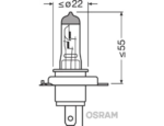 BEC 12V H4 60/55 W NIGHT BREAKER SILVER +100% OSRAM - imagine 3