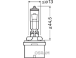 BEC 12V H27/2 27 W ORIGINAL OSRAM - imagine 2
