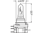 BEC 12V H15 15/55 W ORIGINAL OSRAM - imagine 2