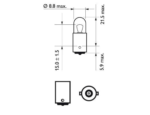 BEC POZITIE FATA T4W 12V SET 10 buc PHILIPS - imagine 3
