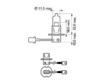 BEC PROIECTOR H3 12V VISION (blister) PHILIPS - imagine 3