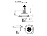 BEC FAR H4 60/55W 12V LONGER LIFE ECOVISION PHILIPS - imagine 3
