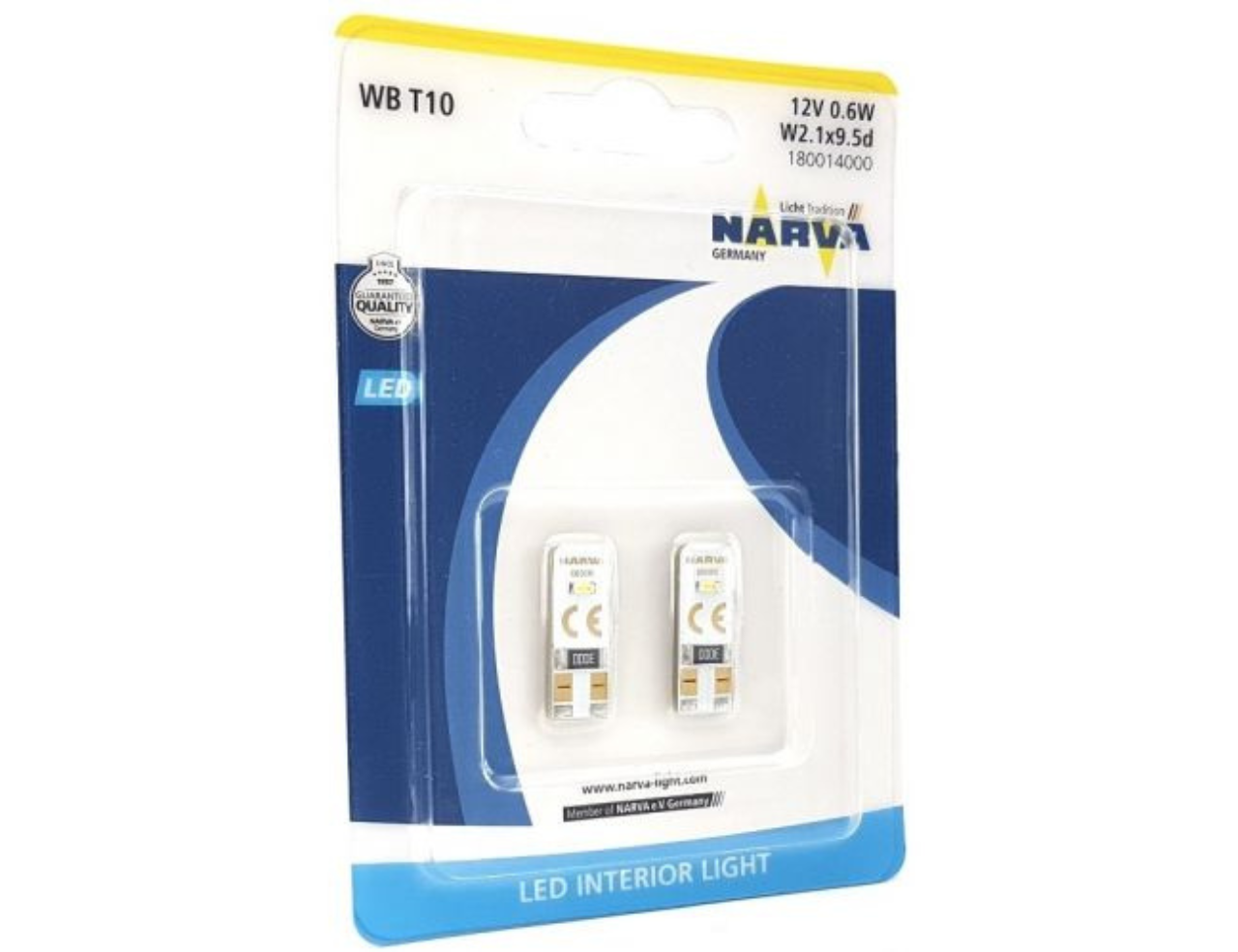Untitled design - 2024-12-11T144301.758 SET 2 BECURI CU LED T10 6000K 12V (W5W) W2.1X9.5D (blister) NARVA - imagine 1