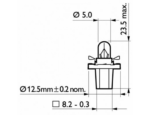 BEC BORD BAX 8.5D SOCLU ALB 12V 1.12W SET 10 buc PHILIPS - imagine 2