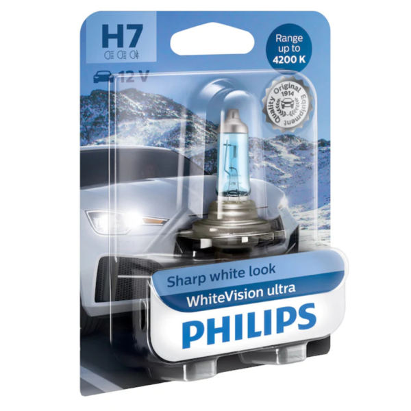 BEC FAR H7 55W 12V WHITE VISION ULTRA (blister) PHILIPS