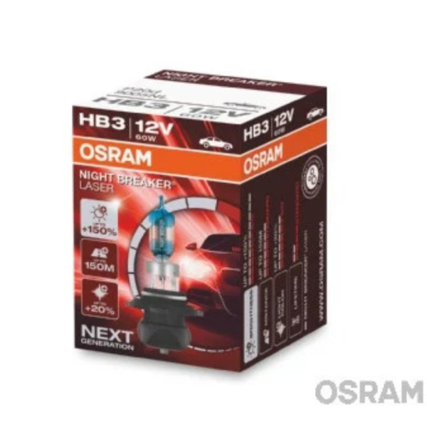 BEC 12V HB3 60 W NIGHT BREAKER LASER NextGen +150% OSRAM