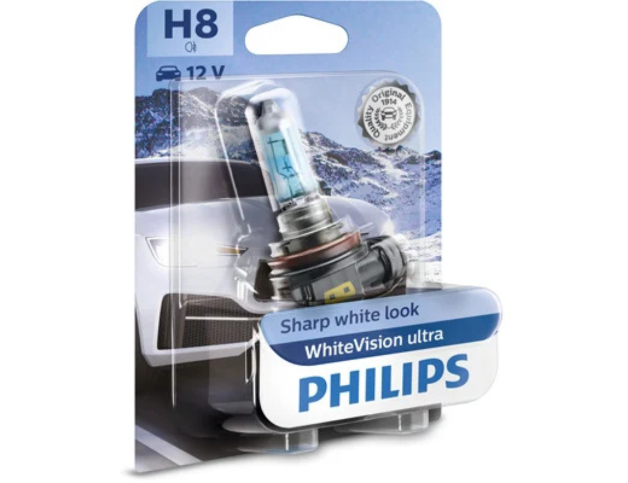 Untitled design BEC FAR H8 PGJ19-1 35W 12V WHITE VISION ULTRA PHILIPS - imagine 1