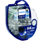 SET 2 BECURI FAR H4 60/55W 12V RACING VISION GT200 PHILIPS