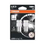 SET 2 BECURI AUXILIARE CU LED 12V (P21W) WHITE 6000K BLI OSRAM
