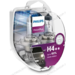 SET 2 BECURI FAR H4 P43t 60/55W 12V VISION PLUS PHILIPS
