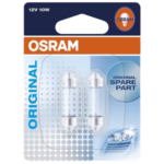 SET 2 BECURI 12V C10W ORIGINAL BLISTER OSRAM