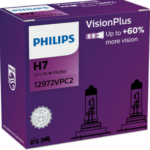 SET 2 BECURI FAR H7 55W 12V VISION PLUS (cutie) PHILIPS