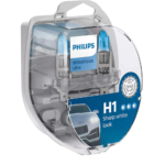 SET 2 BECURI FAR H1/W5W P14.5S 55W 12V WHITE VISION ULTRA PHILIPS