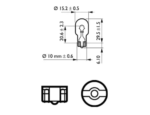BEC FRANA W16W 12V SET 10 buc PHILIPS - imagine 3