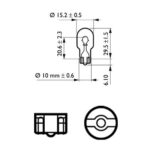 SET 2 BECURI FRANA W16W 12V PHILIPS - imagine 2