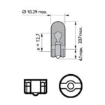 SET 2 BECURI FARA SOCLU WY5W 12V PHILIPS - imagine 2